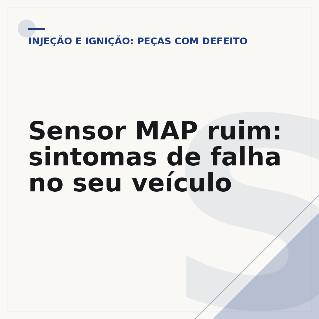 Sensor MAP ruim: sintomas de falha no seu veículo