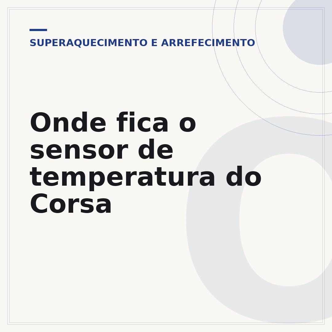 Onde fica o sensor de temperatura do Corsa