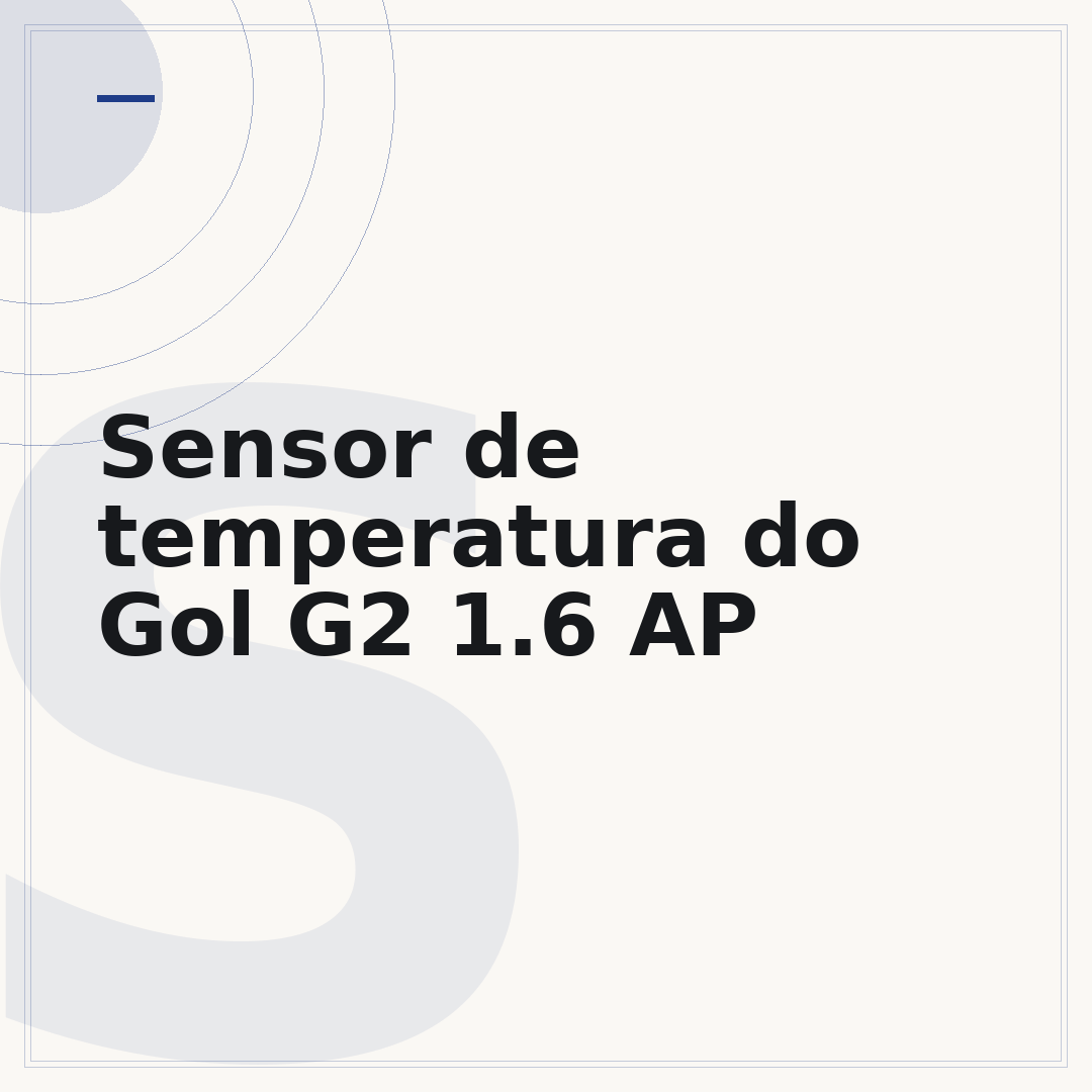 Sensor de temperatura do Gol G2 1.6 AP