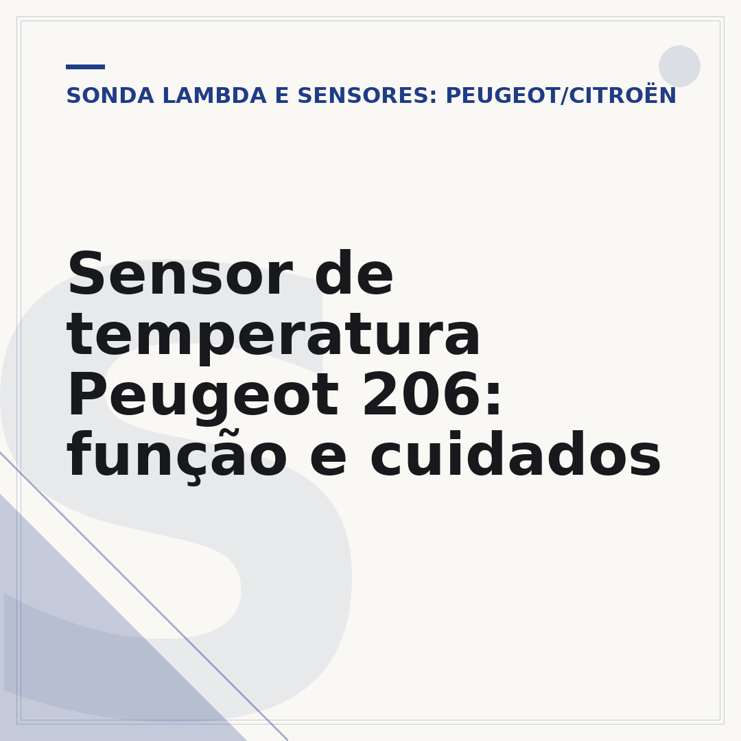 Sensor de temperatura Peugeot 206: função e cuidados