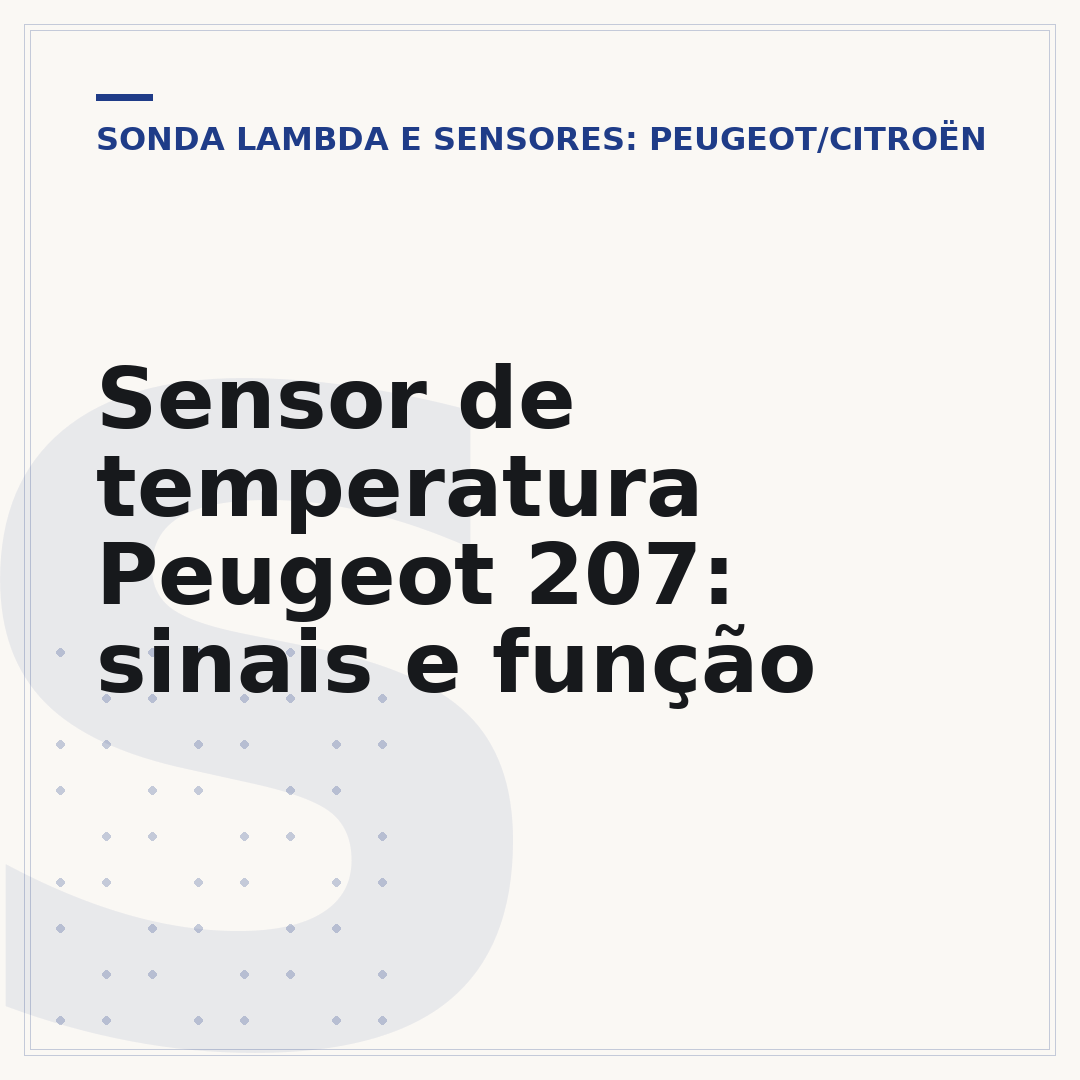 Sensor de temperatura Peugeot 207: sinais e função