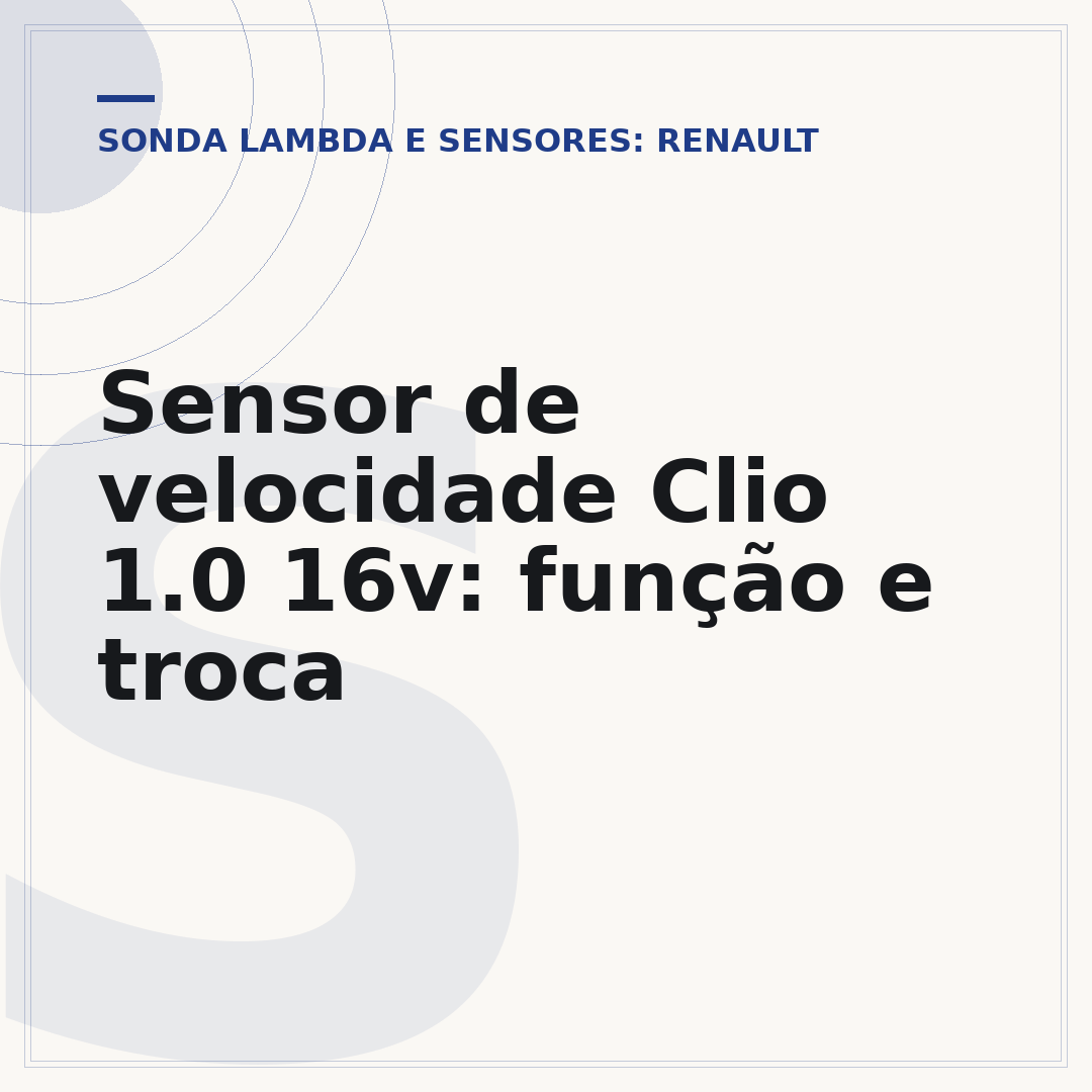 Sensor de velocidade Clio 1.0 16v: função e troca