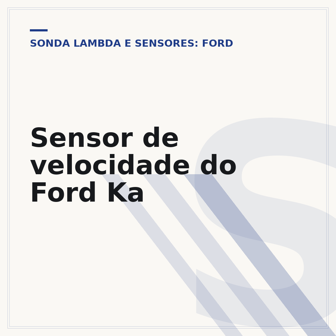 Sensor de velocidade do Ford Ka