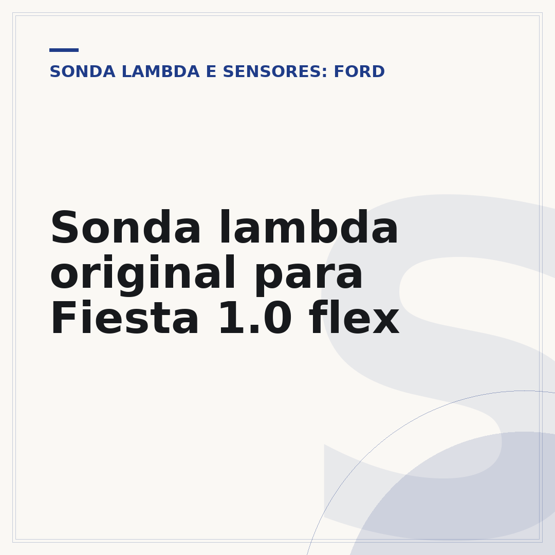 Sonda lambda original para Fiesta 1.0 flex
