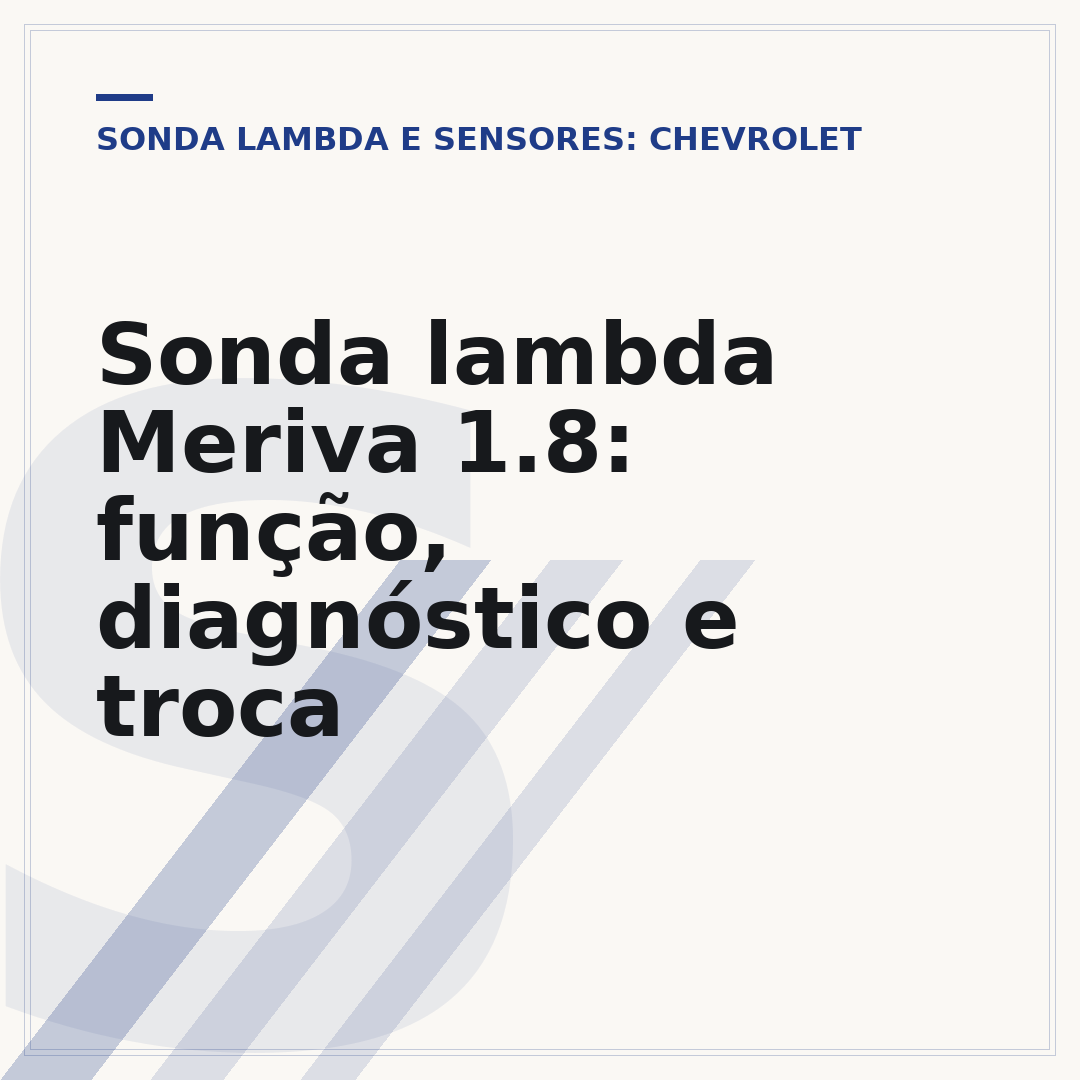 Sonda lambda Meriva 1.8: função, diagnóstico e troca