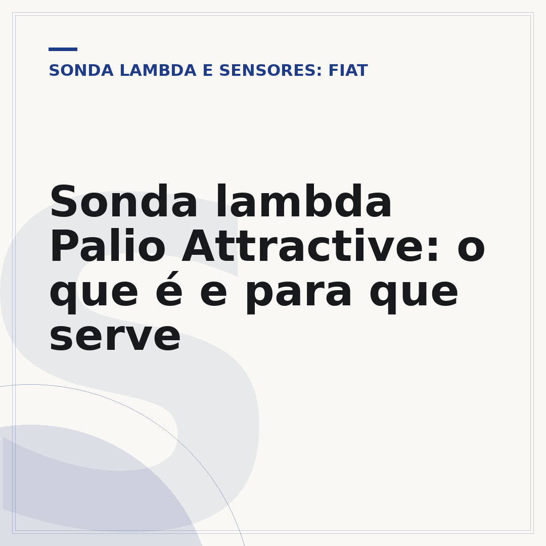 Sonda lambda Palio Attractive: o que é e para que serve