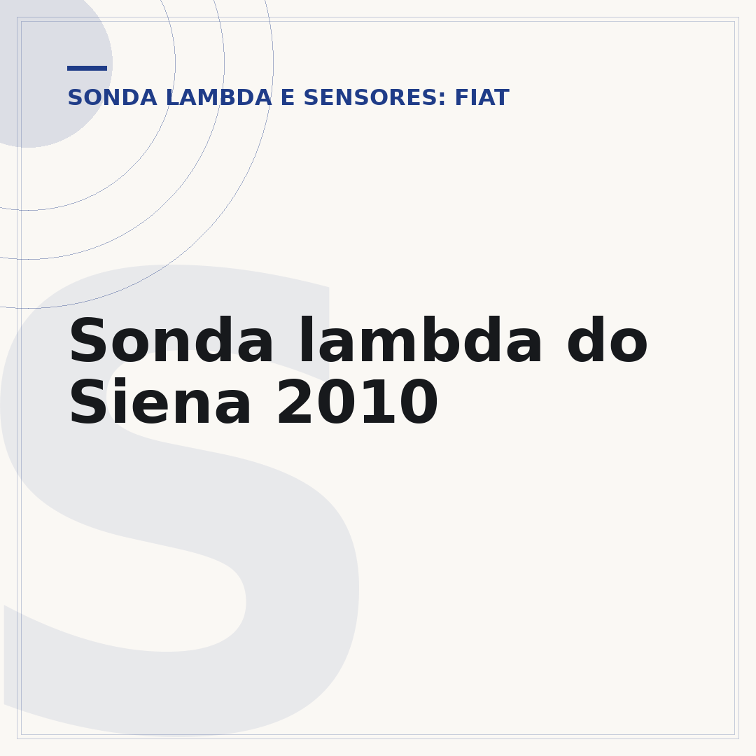 Sonda lambda do Siena 2010
