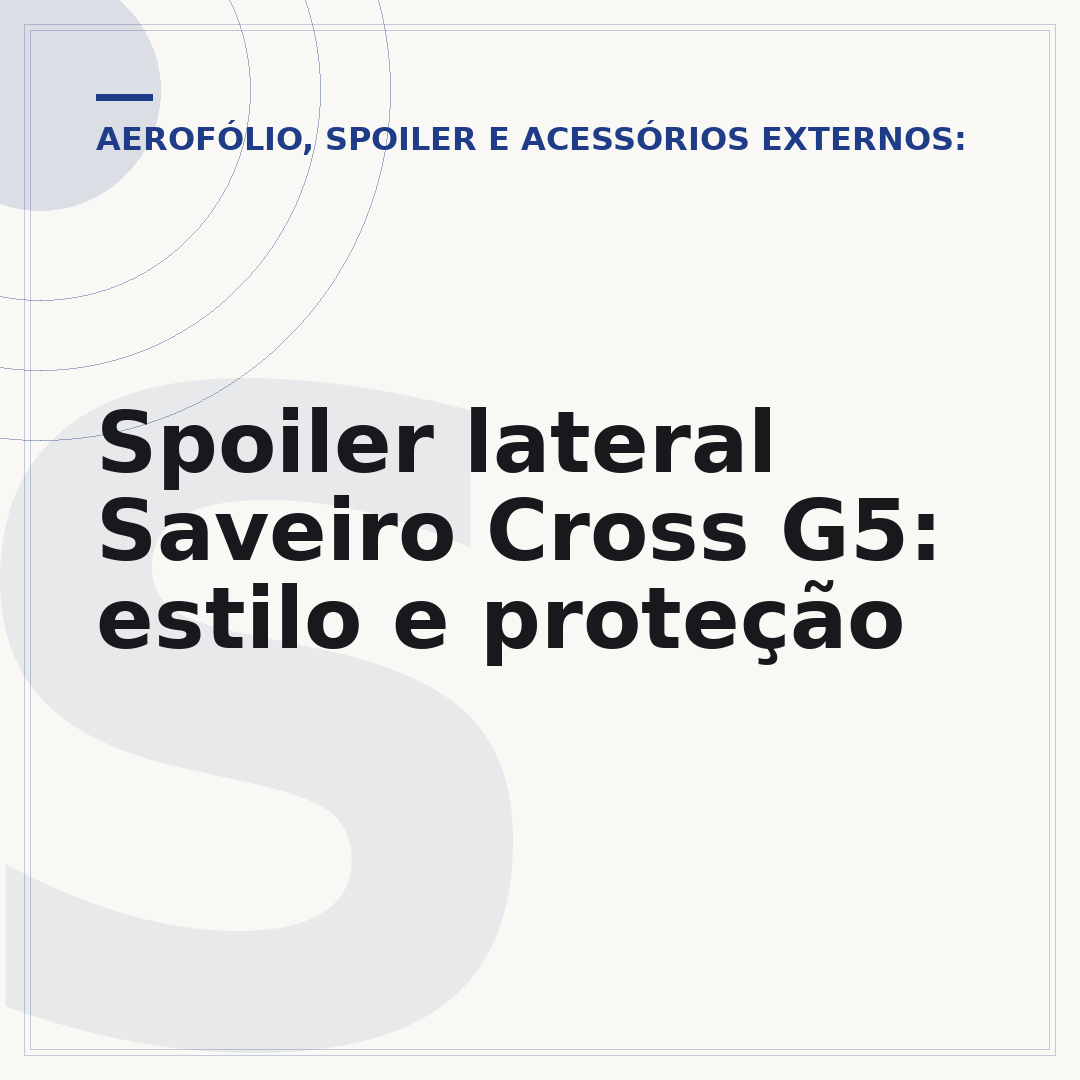 Spoiler lateral Saveiro Cross G5: estilo e proteção