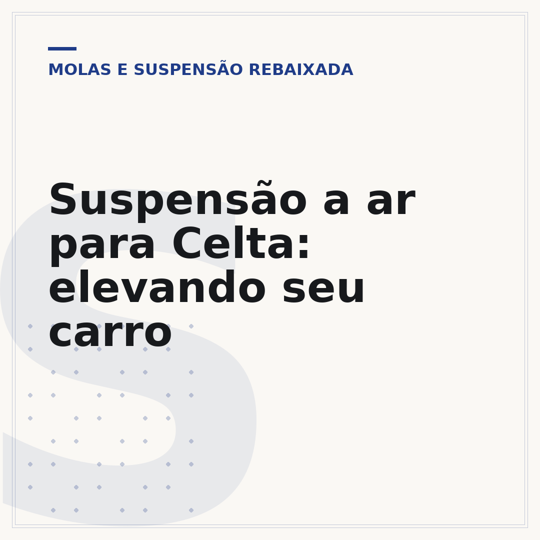 Suspensão a ar para Celta: elevando seu carro