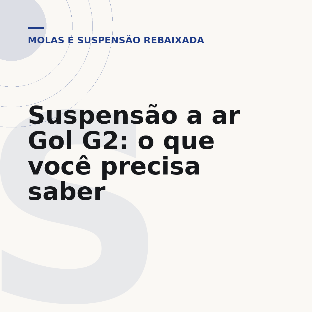 Suspensão a ar Gol G2: o que você precisa saber