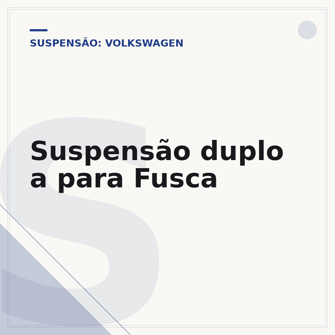 Suspensão duplo a para Fusca