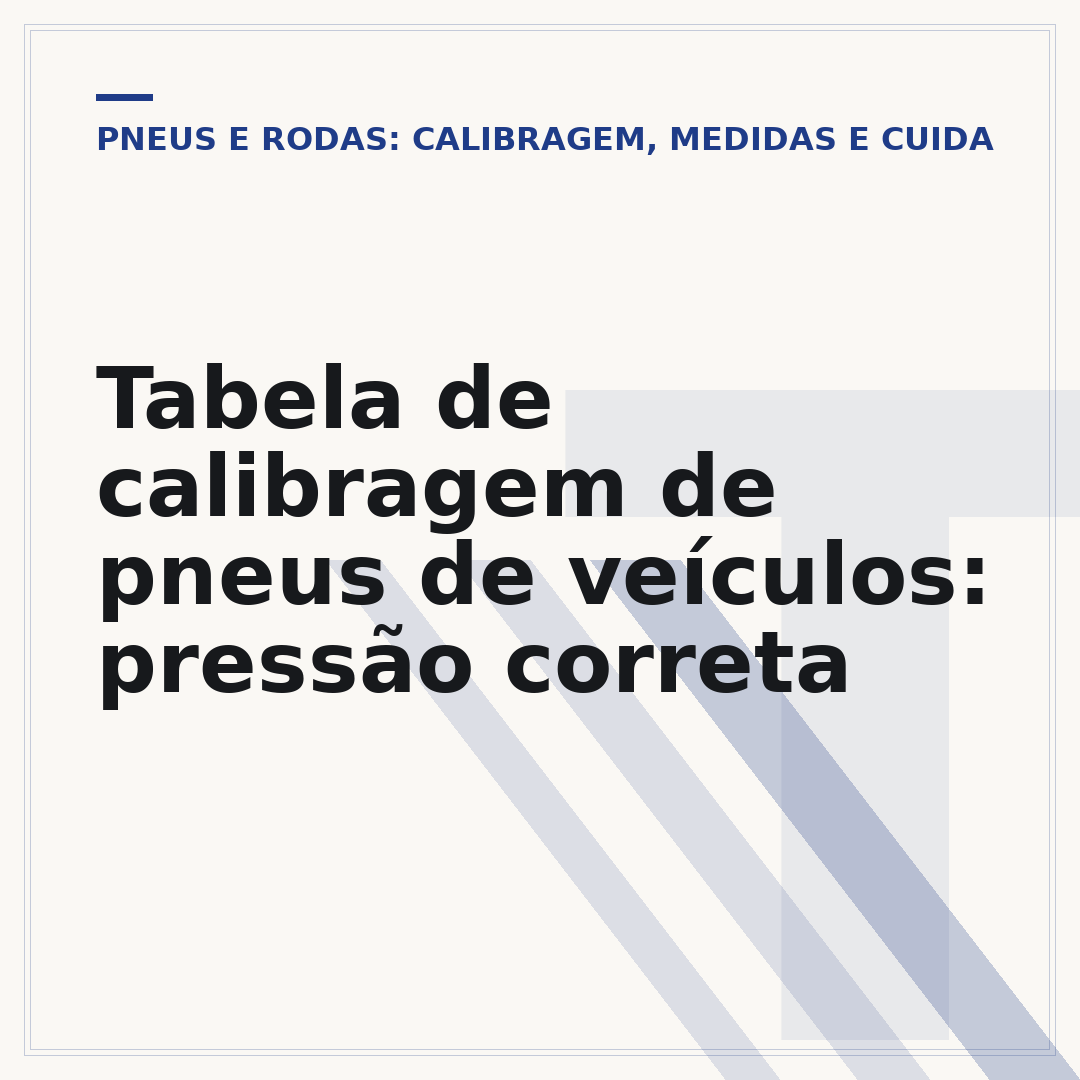 Tabela de calibragem de pneus de veículos: pressão correta