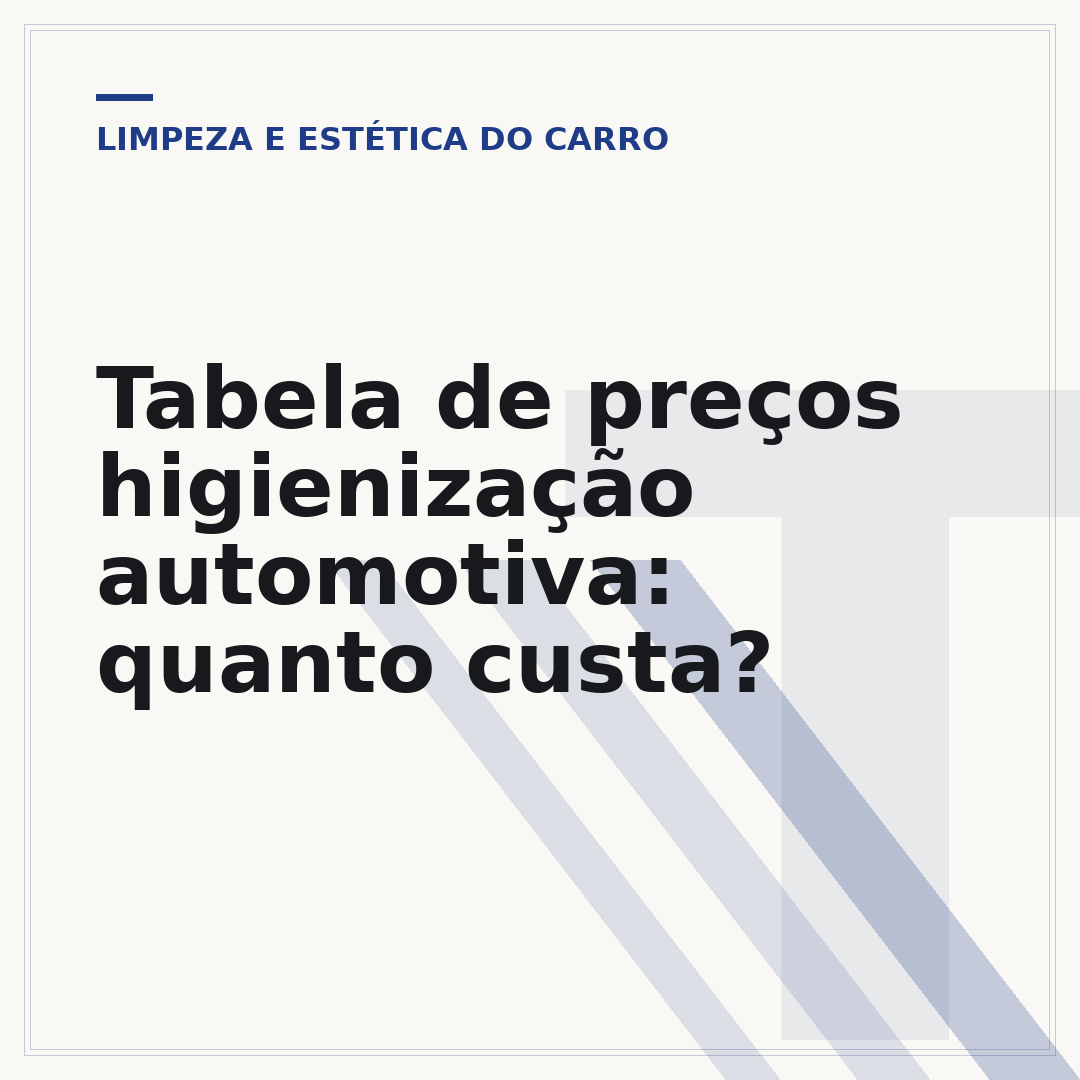 Tabela de preços higienização automotiva: quanto custa?