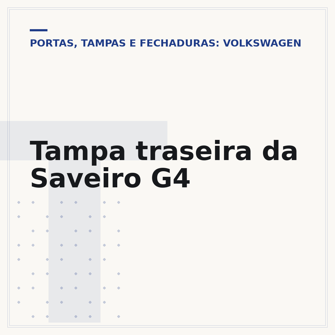 Tampa traseira da Saveiro G4