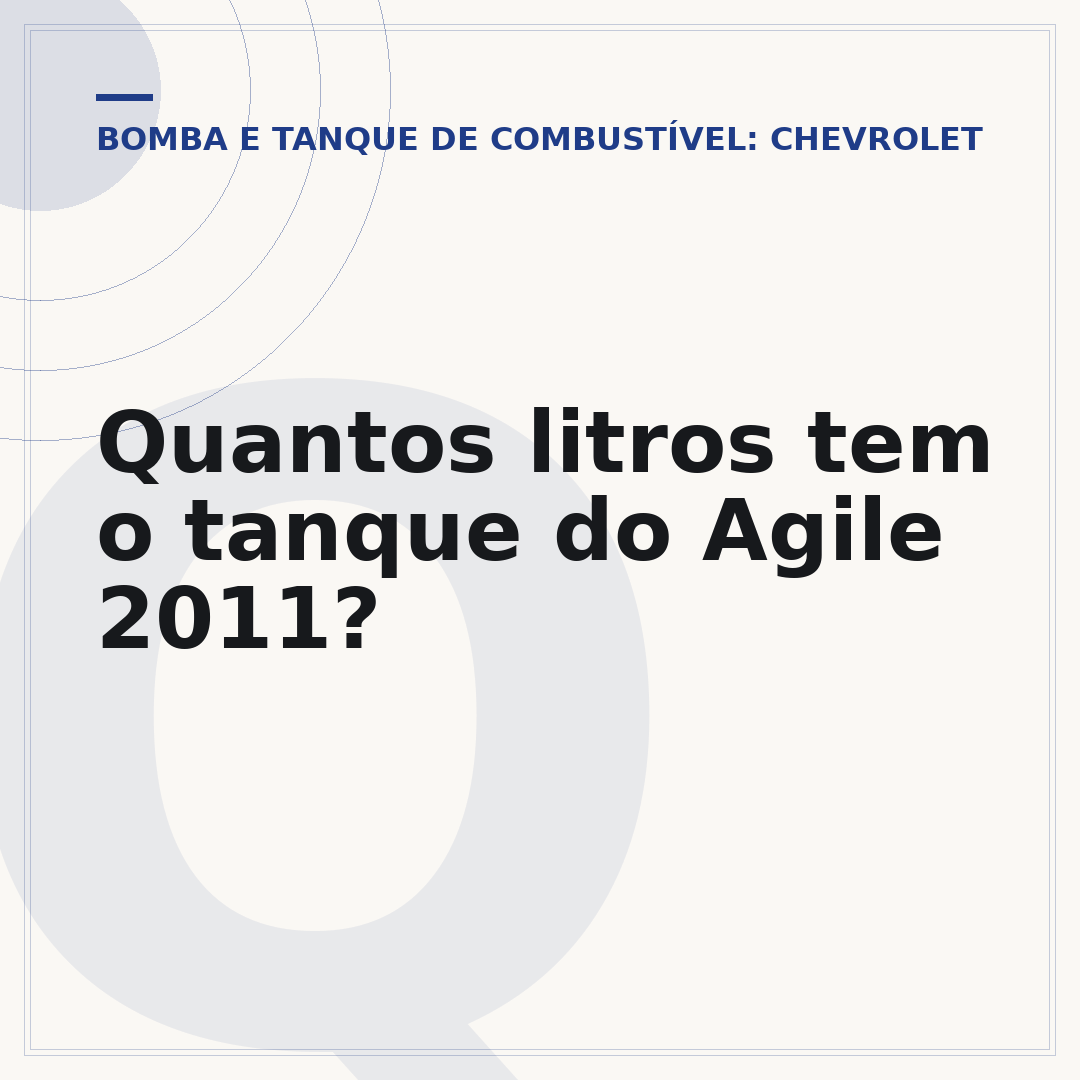 Quantos litros tem o tanque do Agile 2011?