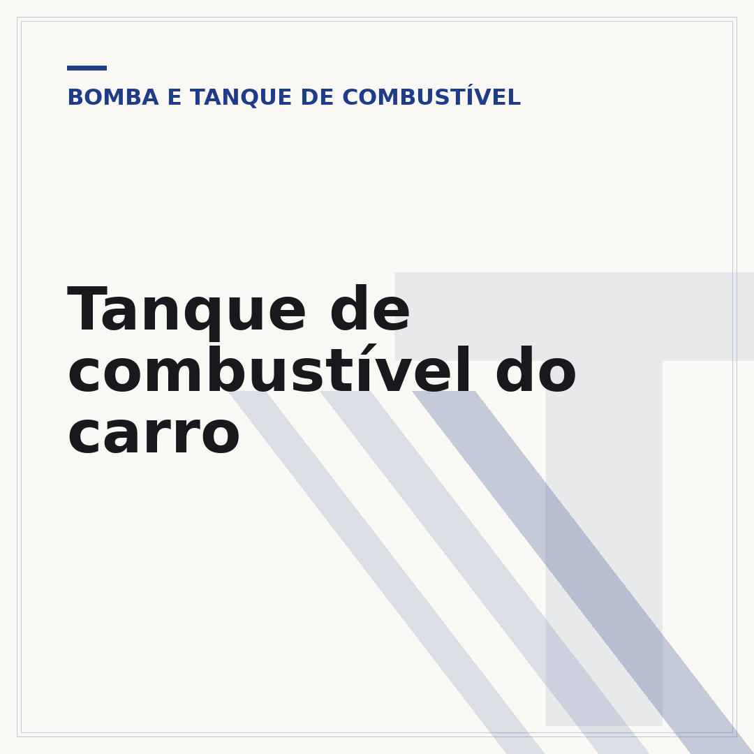 Tanque de combustível do carro