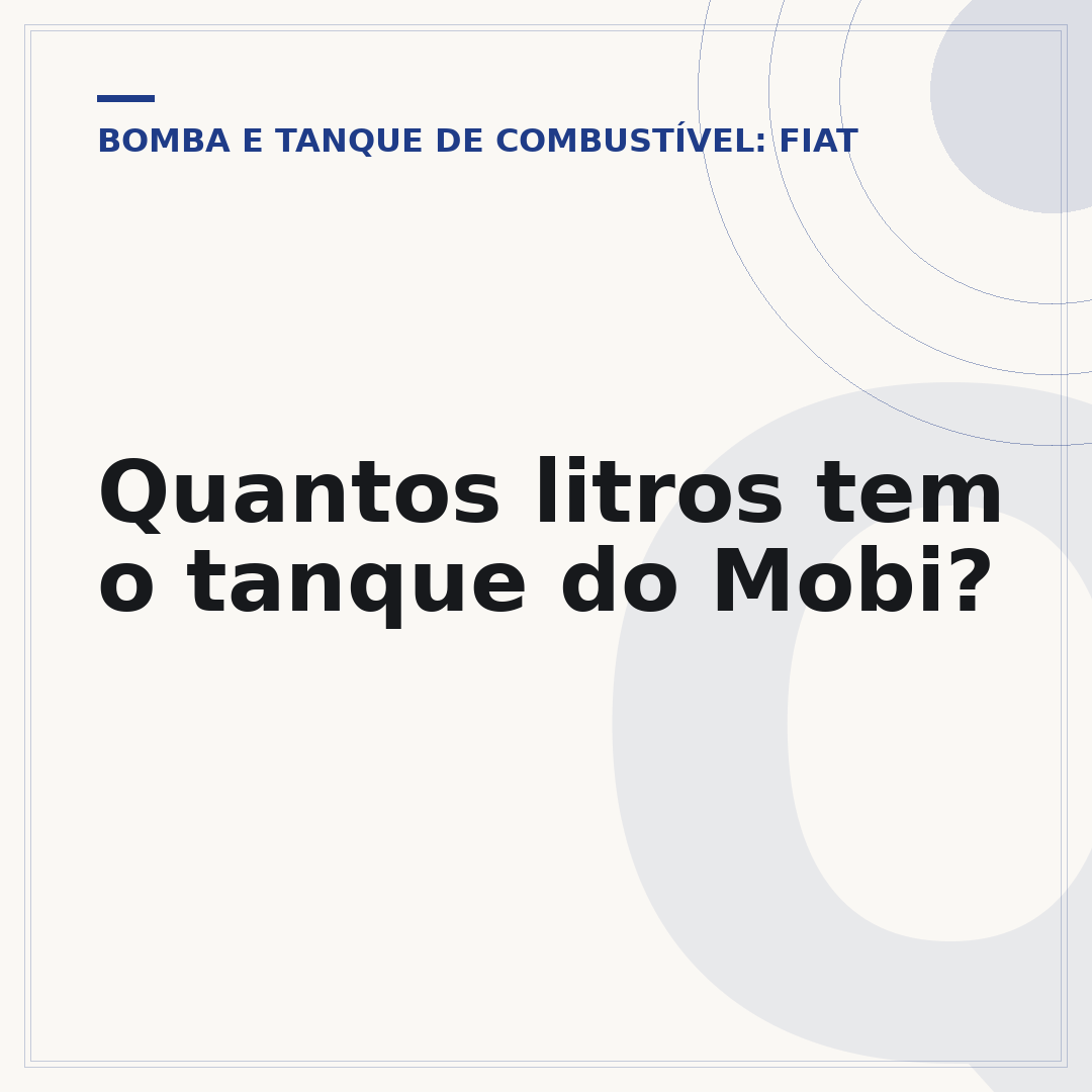 Quantos litros tem o tanque do Mobi?