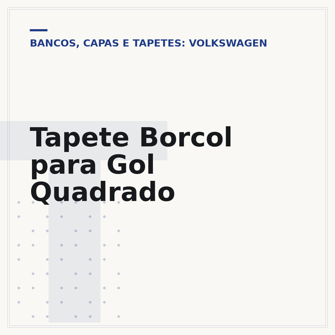 Tapete Borcol para Gol Quadrado
