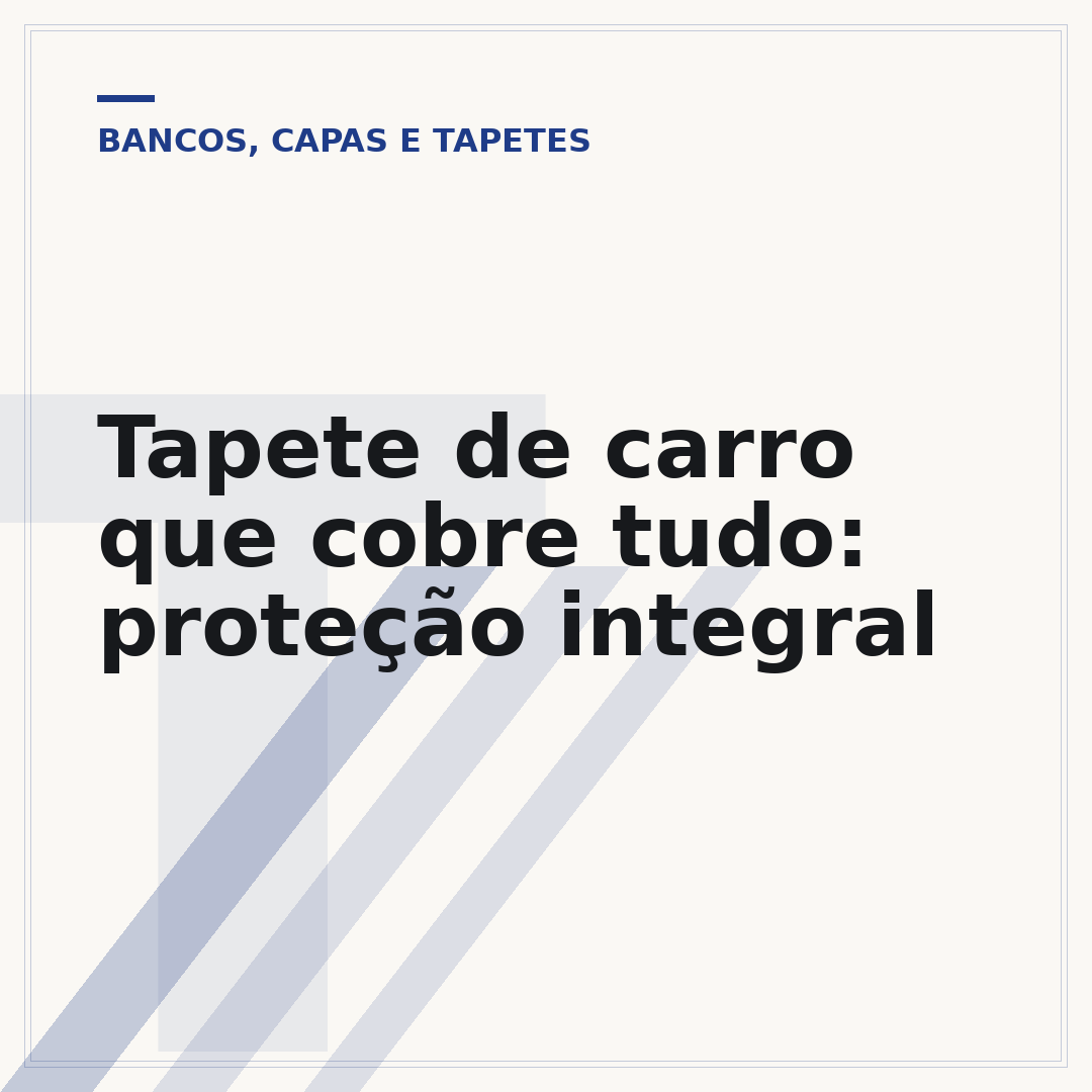 Tapete de carro que cobre tudo: proteção integral