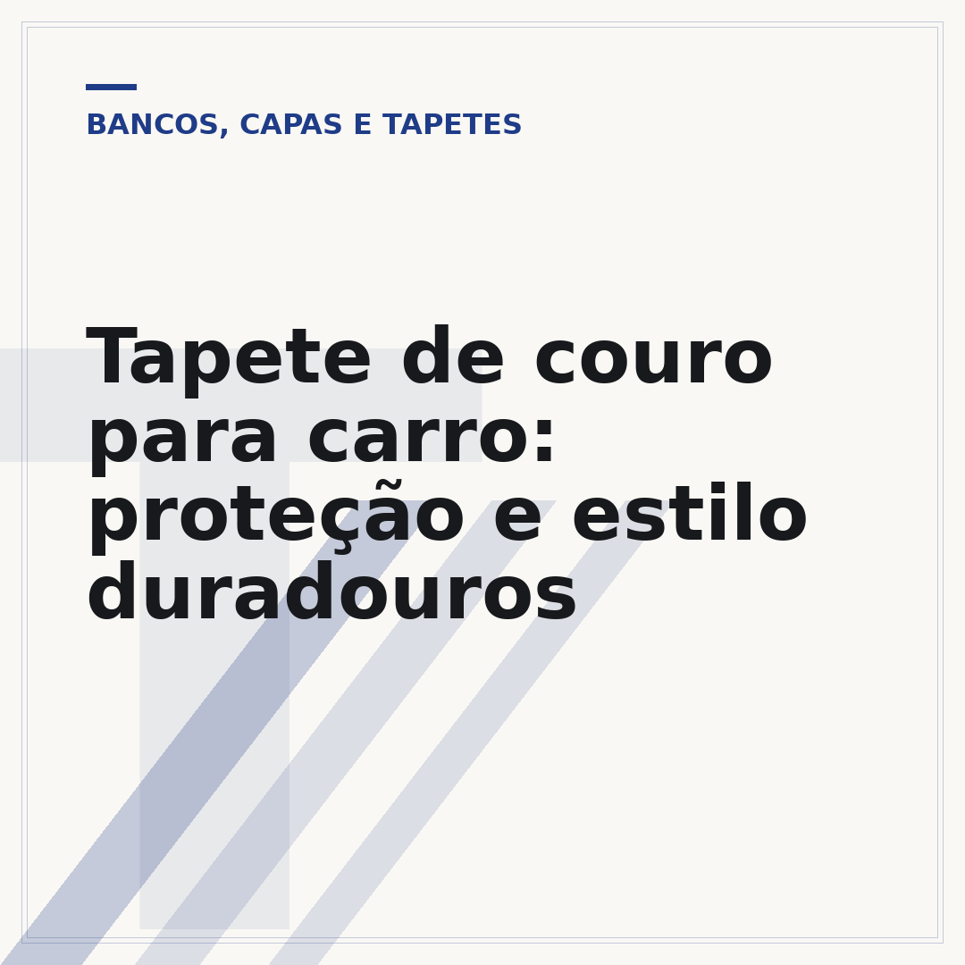 Tapete de couro para carro: proteção e estilo duradouros