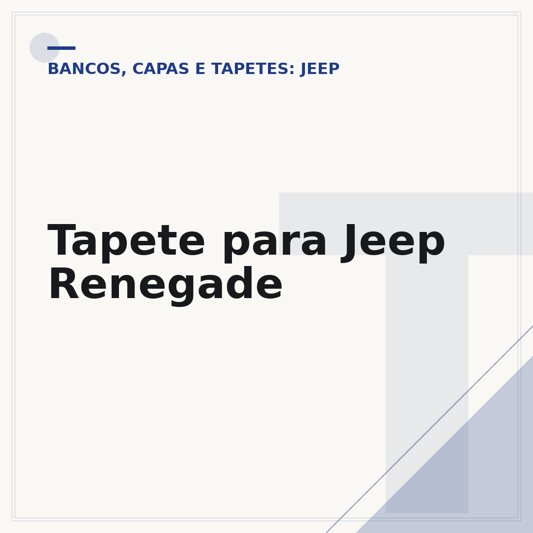 Tapete para Jeep Renegade