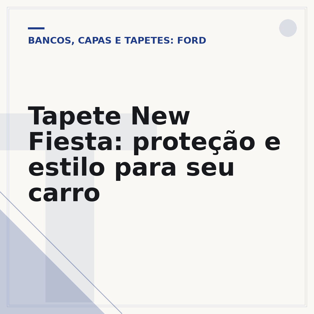 Tapete New Fiesta: proteção e estilo para seu carro