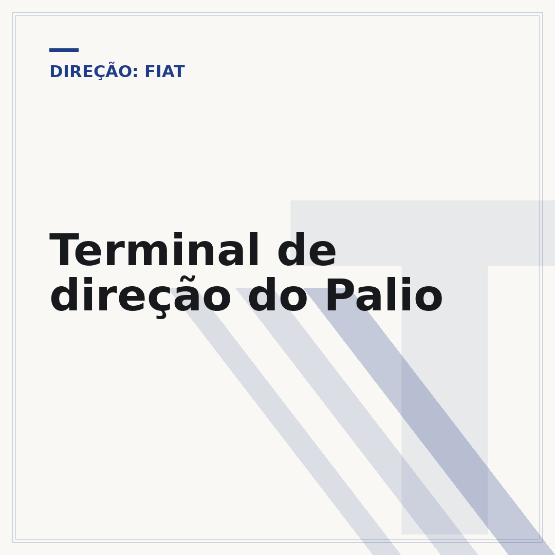 Terminal de direção do Palio