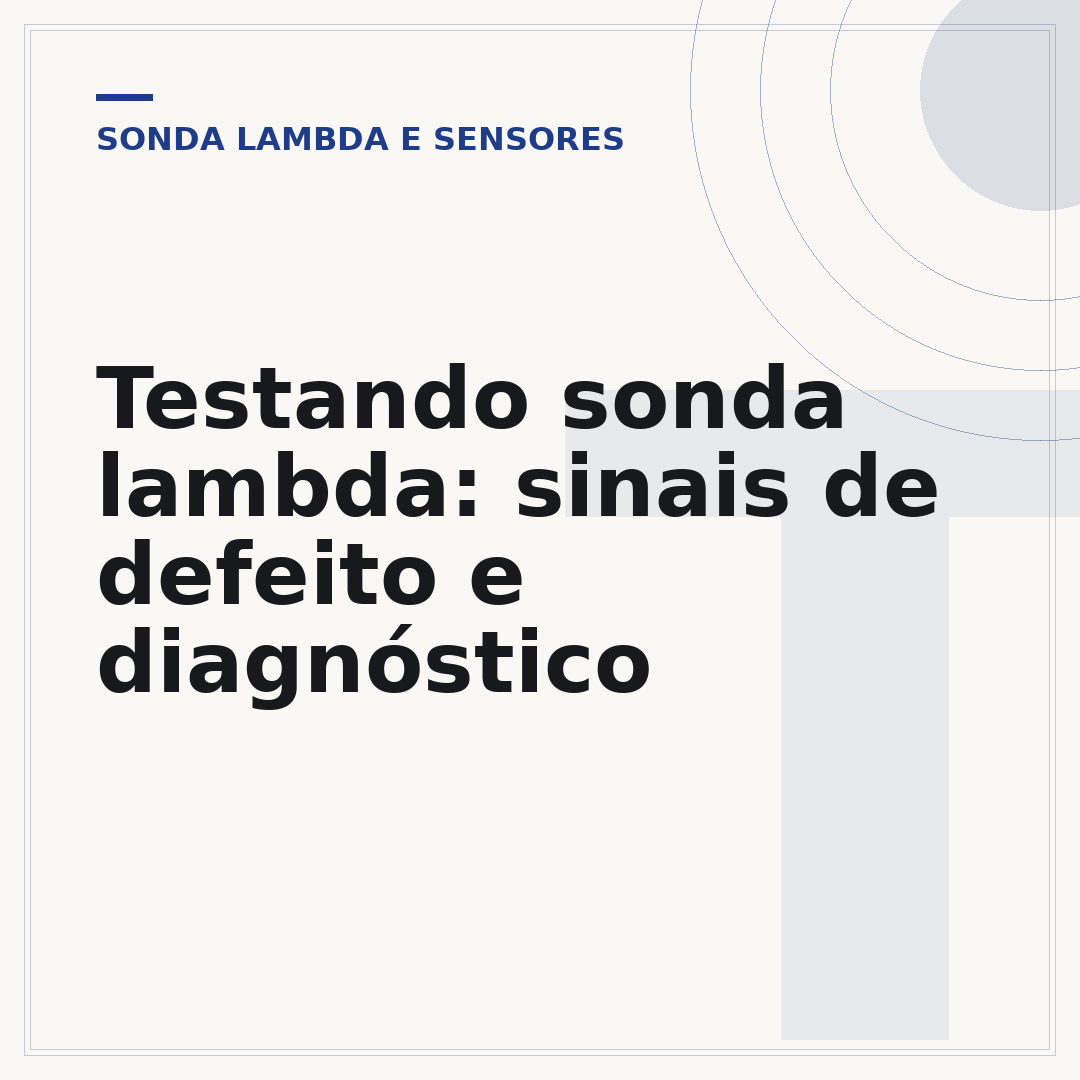 Testando sonda lambda: sinais de defeito e diagnóstico