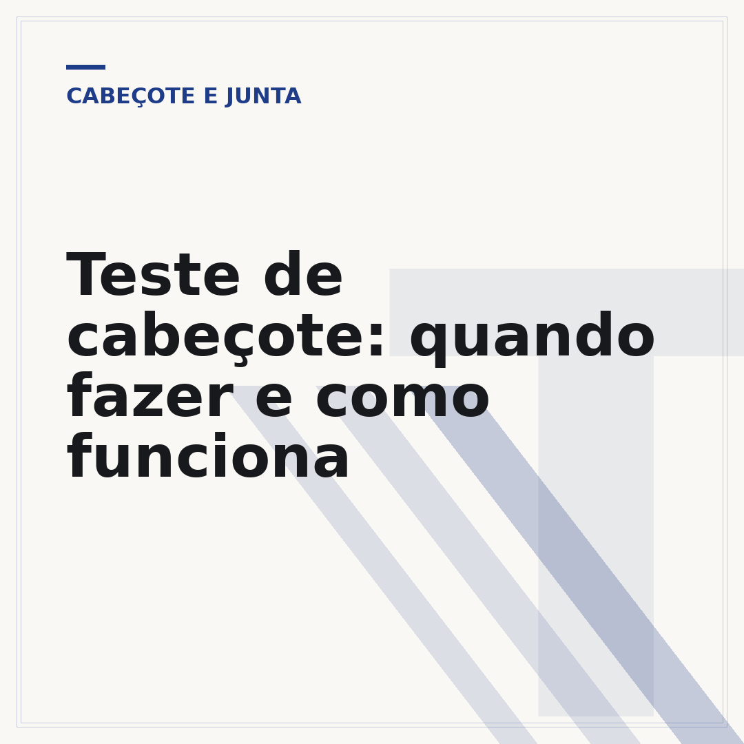 Teste de cabeçote: quando fazer e como funciona