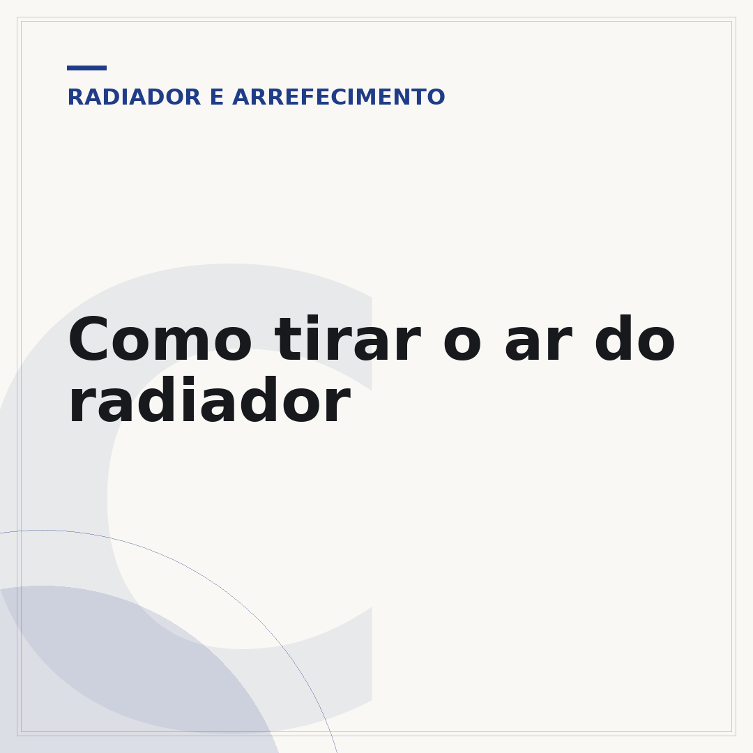 Como tirar o ar do radiador
