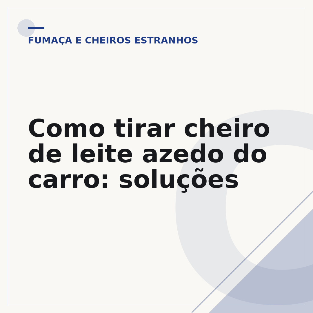 Como tirar cheiro de leite azedo do carro: soluções
