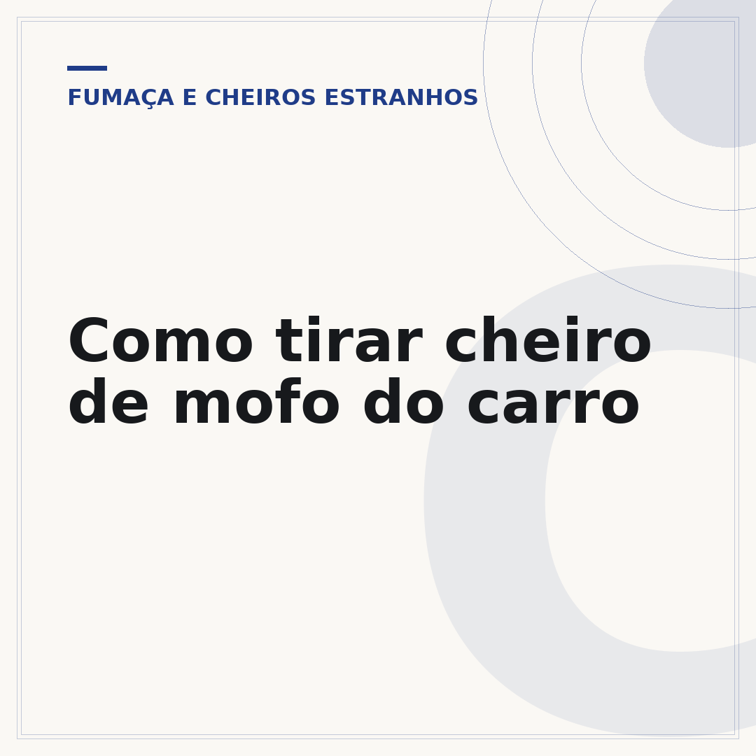 Como tirar cheiro de mofo do carro