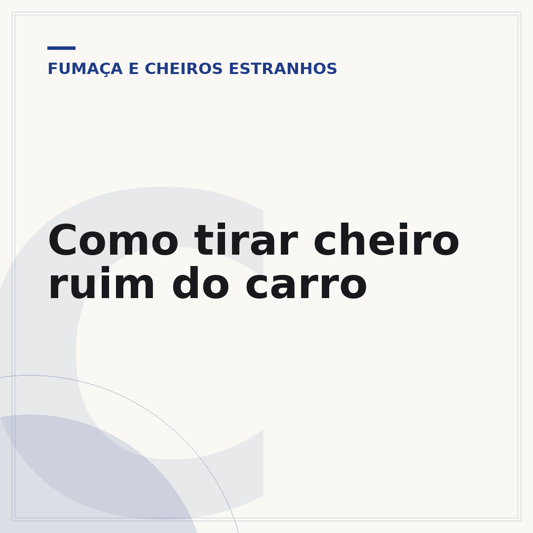 Como tirar cheiro ruim do carro