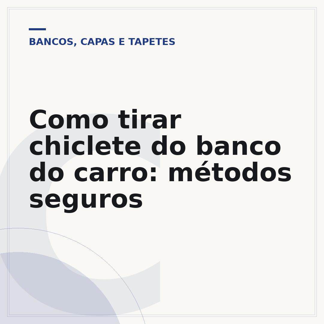 Como tirar chiclete do banco do carro: métodos seguros