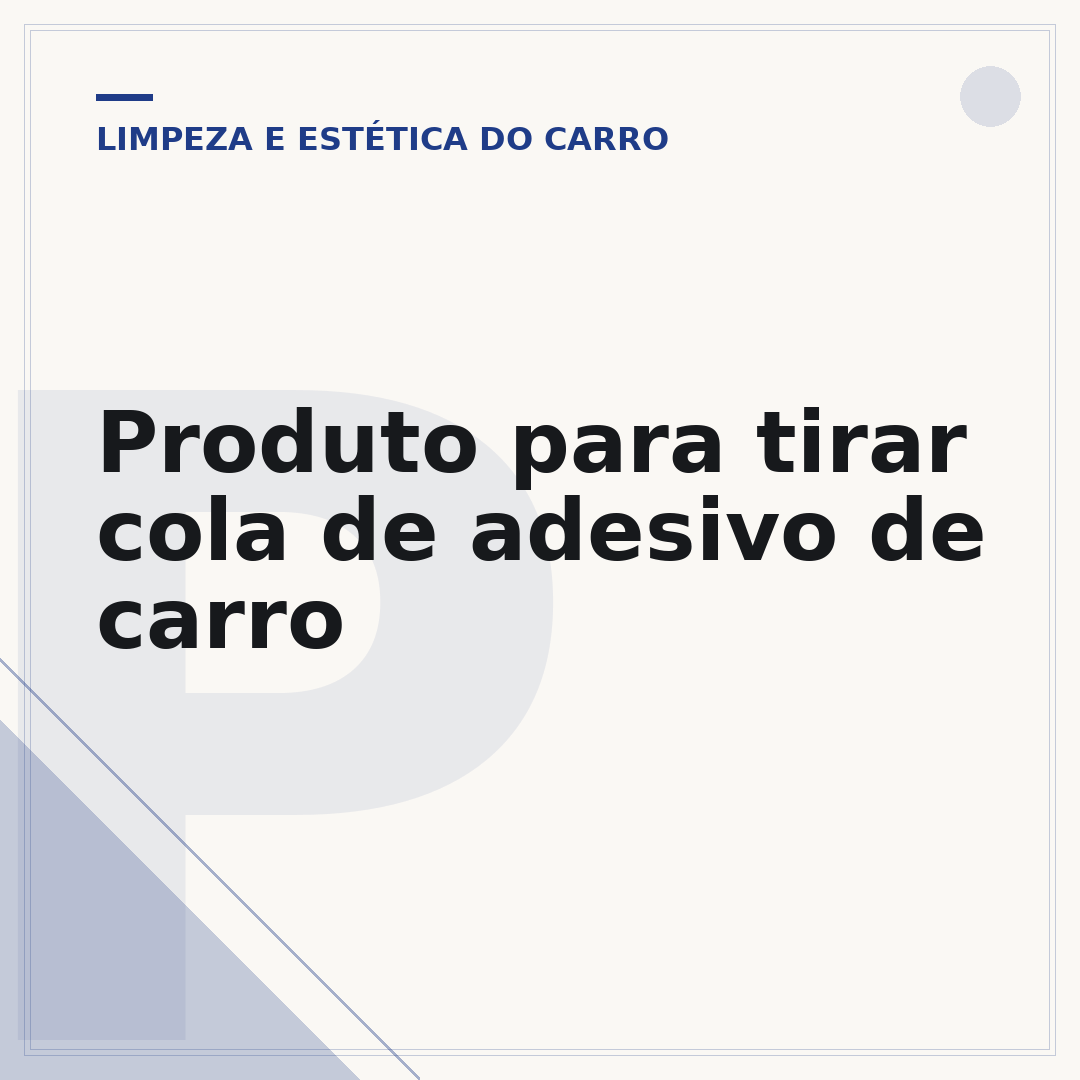 Produto para tirar cola de adesivo de carro