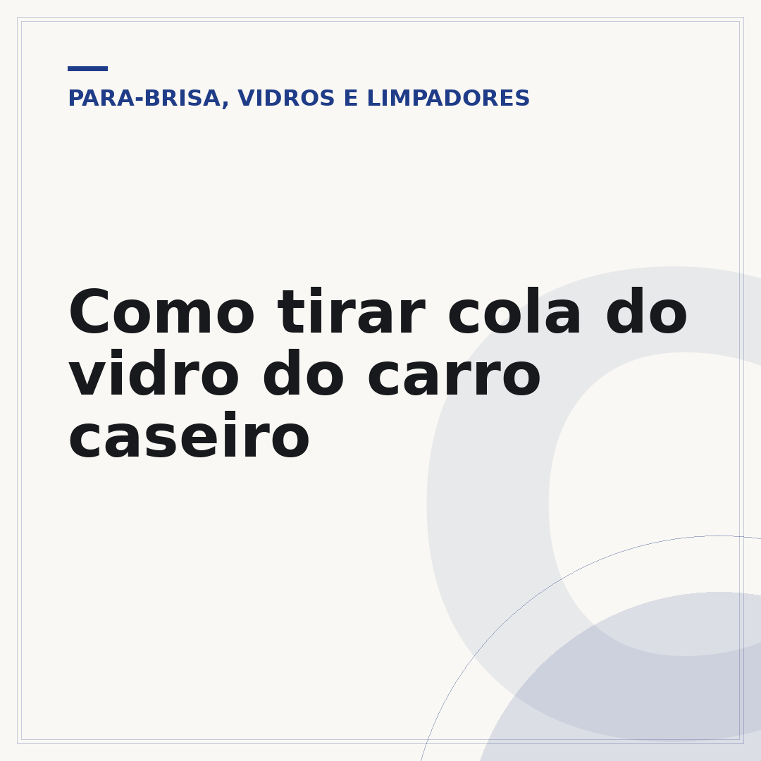 Como tirar cola do vidro do carro caseiro