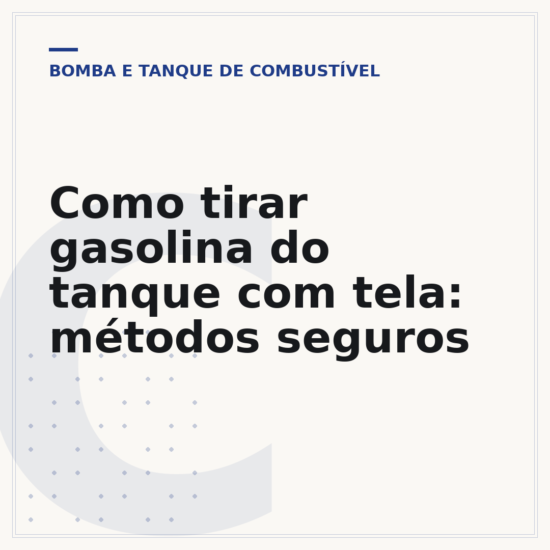 Como tirar gasolina do tanque com tela: métodos seguros