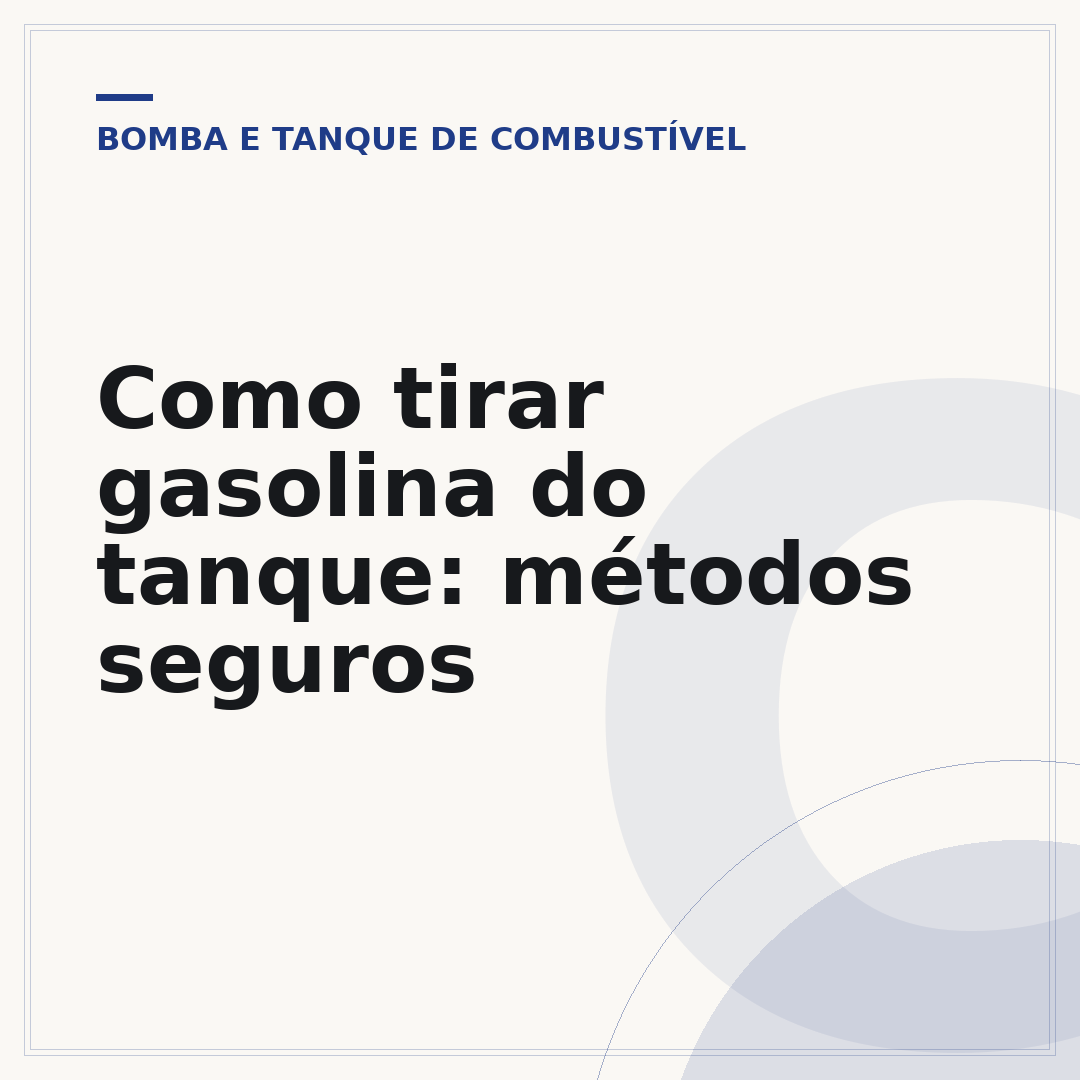 Como tirar gasolina do tanque: métodos seguros