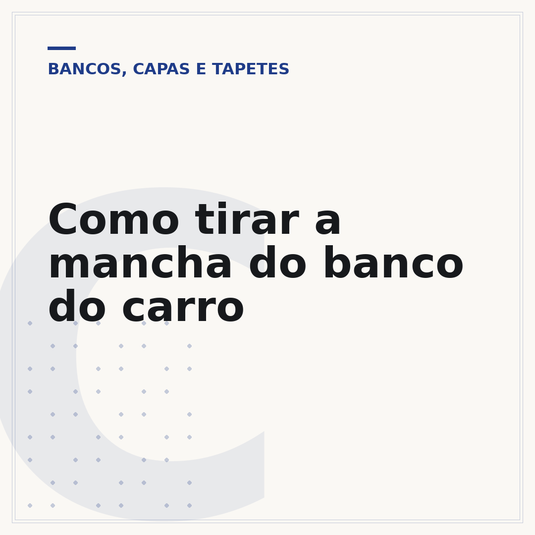 Como tirar a mancha do banco do carro