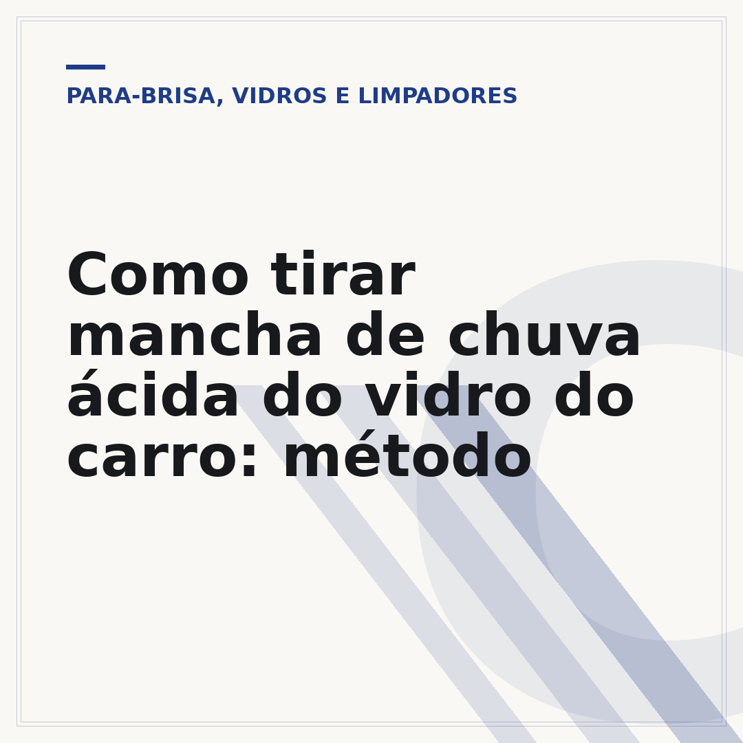 Como tirar mancha de chuva ácida do vidro do carro: método
