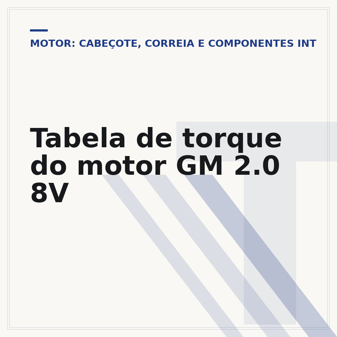 Tabela de torque do motor GM 2.0 8V