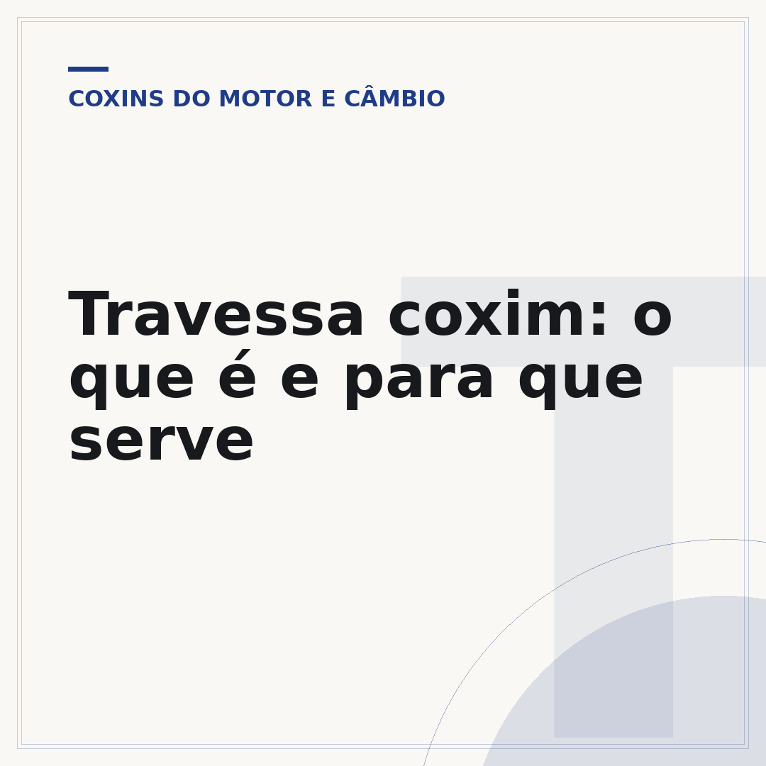 Travessa coxim: o que é e para que serve