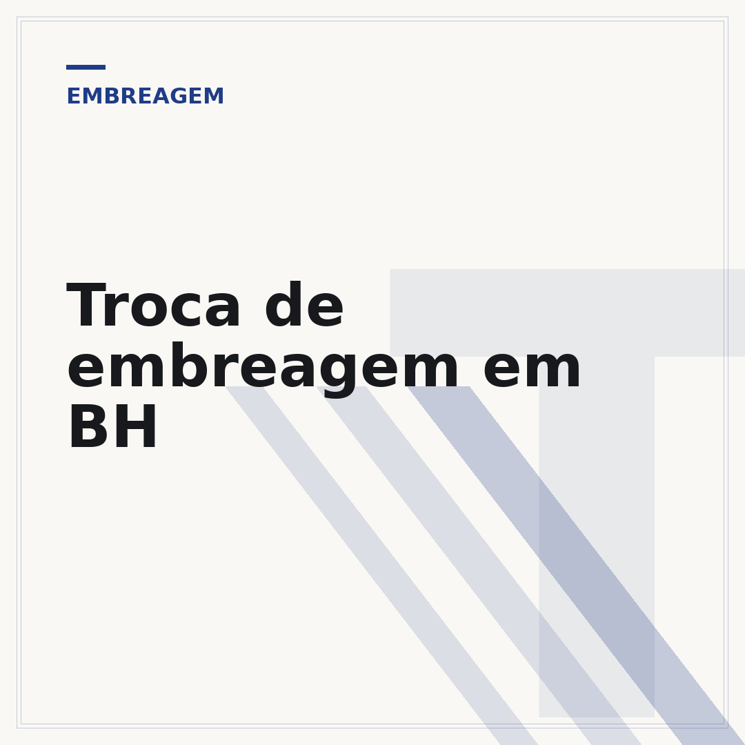 Troca de embreagem em BH