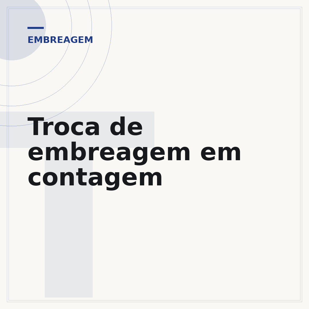 Troca de embreagem em contagem