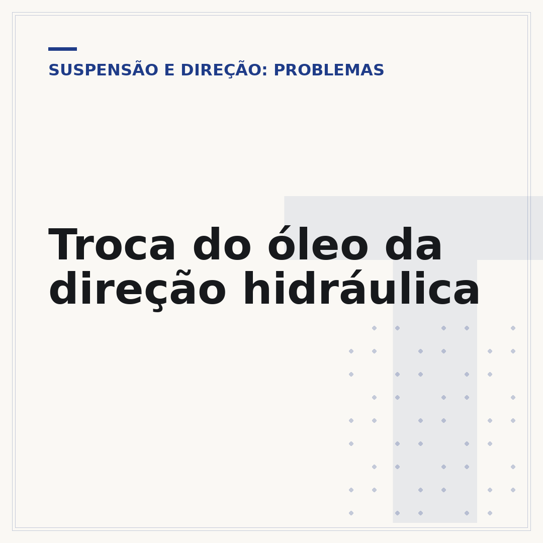 Troca do óleo da direção hidráulica