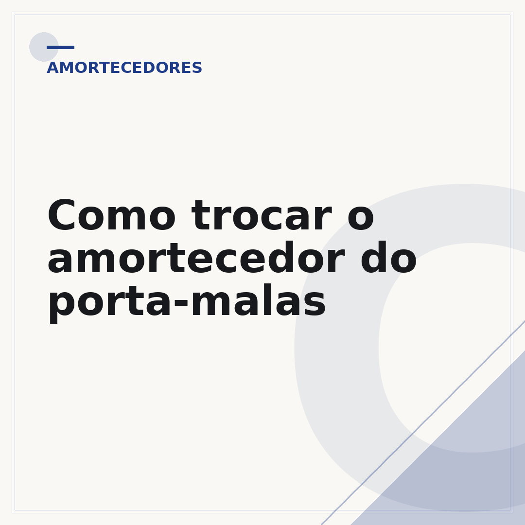 Como trocar o amortecedor do porta-malas