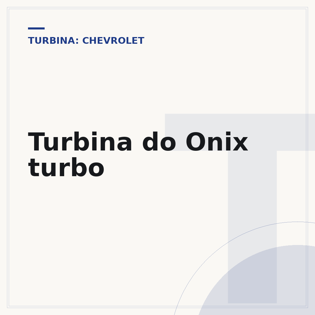 Turbina do Onix turbo