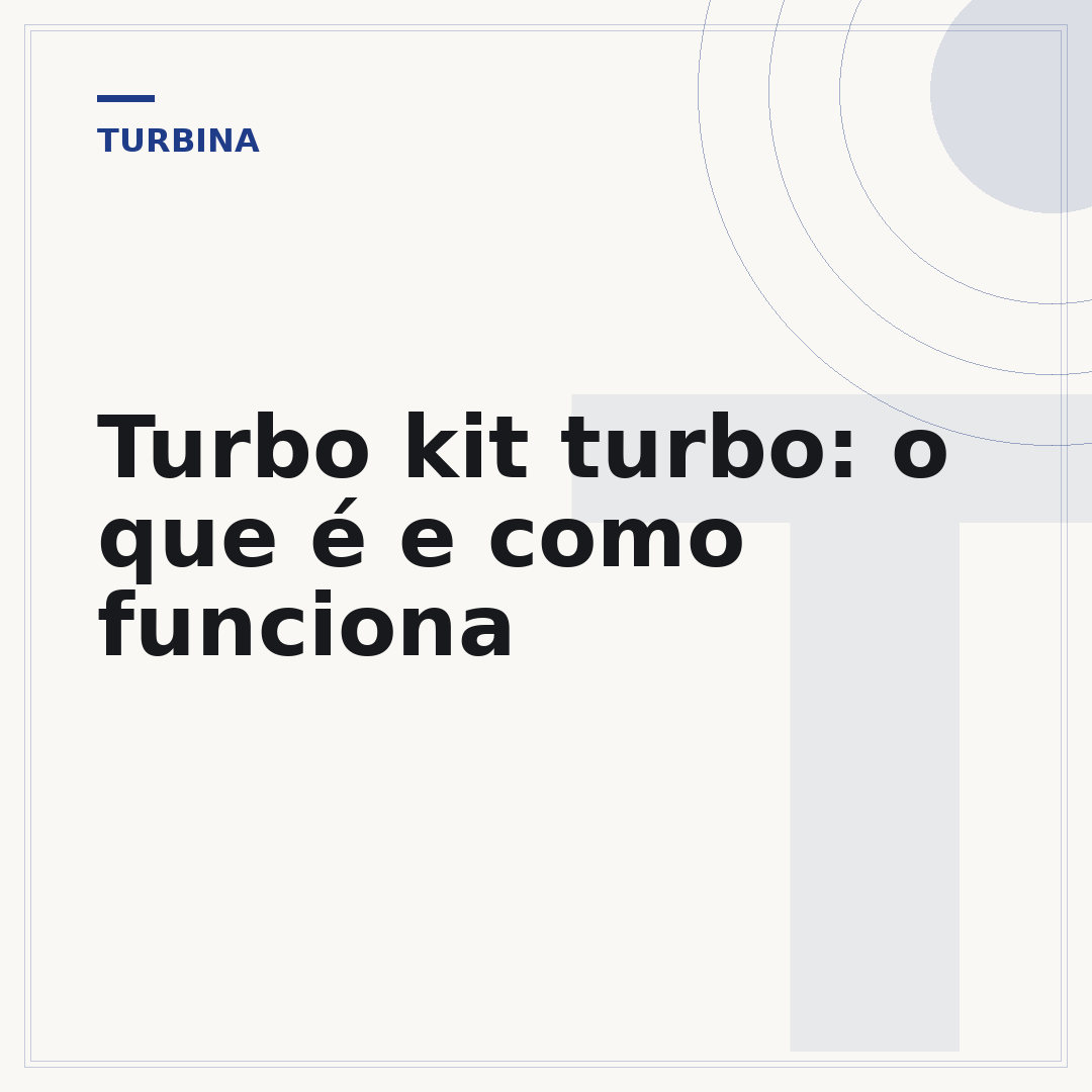 Turbo kit turbo: o que é e como funciona