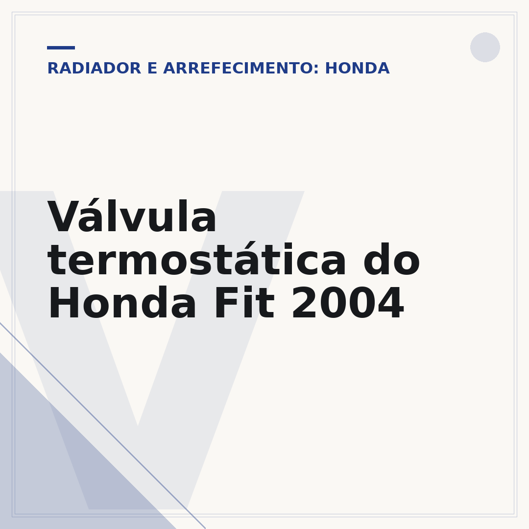 Válvula termostática do Honda Fit 2004