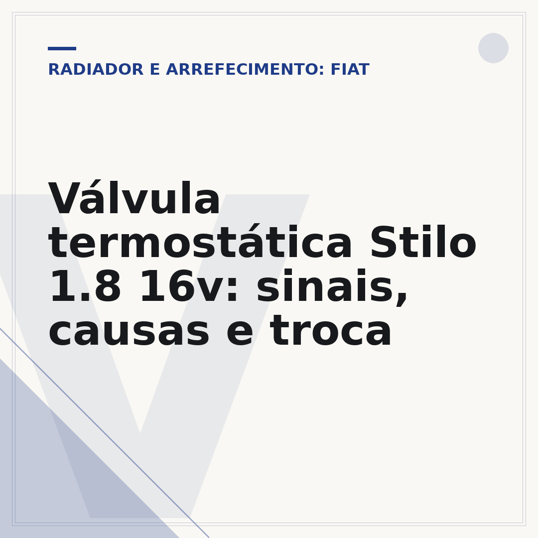 Válvula termostática Stilo 1.8 16v: sinais, causas e troca